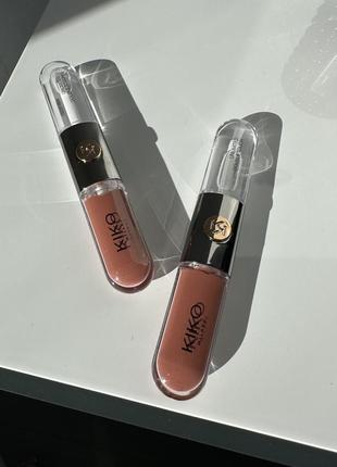 Двойной блеск для губ kiko unlimited double touch 103