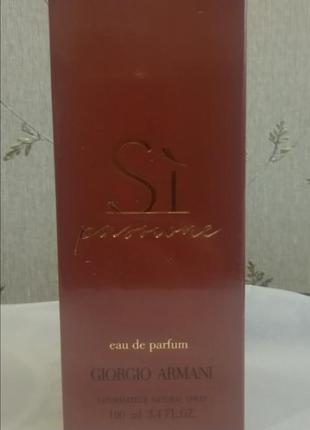 Женский парфюм si passione 100 ml