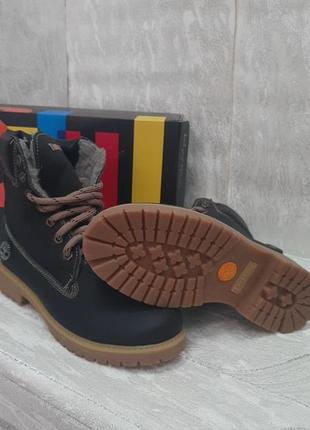 Зимние кожаные ботинки для подростка