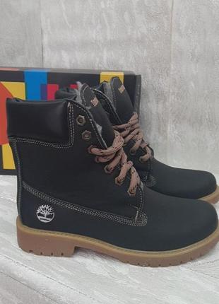 Зимние кожаные ботинки для подростка