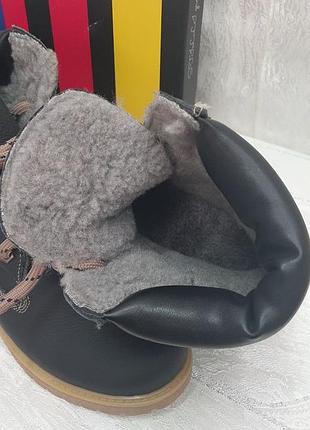 Зимние кожаные ботинки для подростка