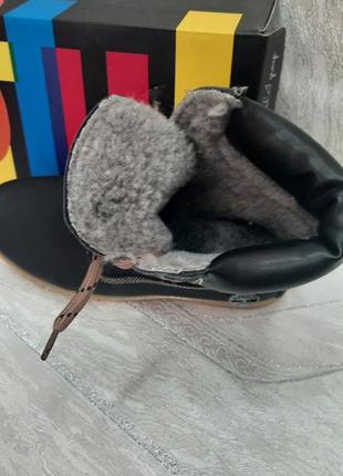 Зимние кожаные ботинки для подростка