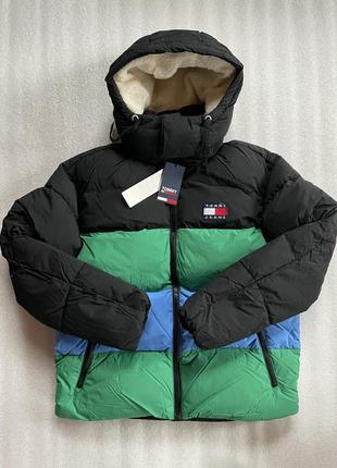 Мужская куртка-пуховик tommy hilfiger (tommy puffer)c америки s7 фото