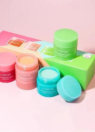 Маска для губ laneige lip sleeping mask  apple lime 8г до 2026г4 фото