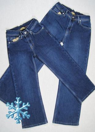 Утепленные  модные зимние джинсы палацо для девочки