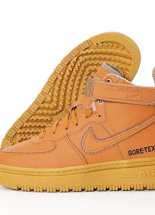 Кросівки nike air force 1 gore-tex winter (шкіра, хутро)