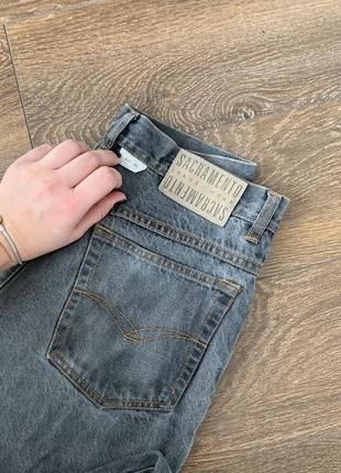 Джинсы серые, в винтажном стиле. размер м. mom jeans / straight2 фото