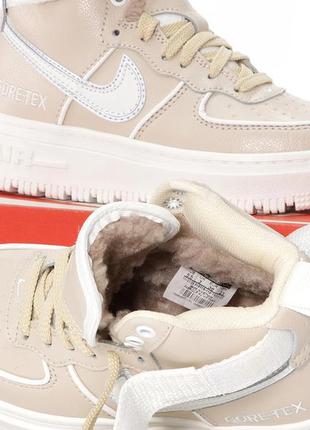 Кроссовки nіke air force 1 gore-tex winter (зима, мех, рефлектив)7 фото