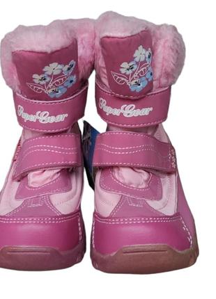 Зимові євро осінні чоботи рожеві для дівчинки