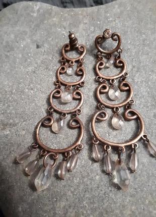 🎁 длинные серьги в восточном стиле