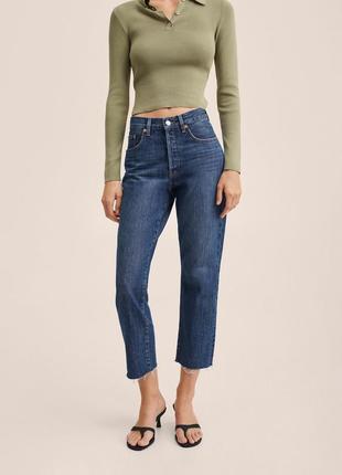 Джинси, джинси укорочені, джинси рівні, джинсы укороченные, джинси на болтах3 фото