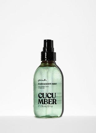 Спрей для волосся та тіла honey hair & body mist cucumber.2 фото