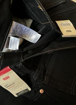 517 44 32 levis мужские джинсы w44 l32 черные клеш левайс xxl 3xl4 фото