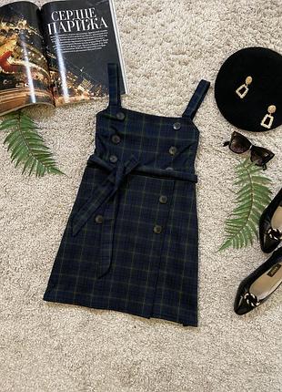 Трикотажный сарафан с пояском No601