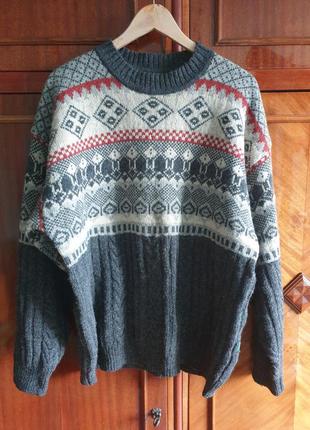 Свитер джемпер пуловер шерсть 100%