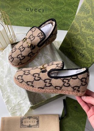 Шикарные лоферы в стиле gucci люкс