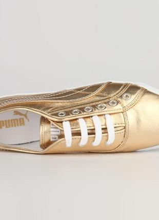 Новые кеды кроссовки puma crete metallic gold4 фото