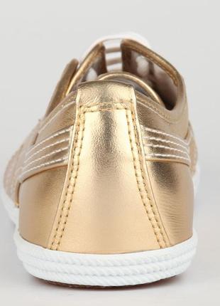 Новые кеды кроссовки puma crete metallic gold6 фото