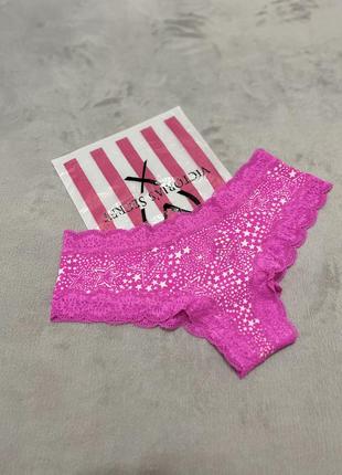 Хлопковые трусики с кружевым трусы чики белье pink victoria’s secret оригинал виктория сикрет