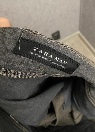 Сірі штани від бренда zara man5 фото