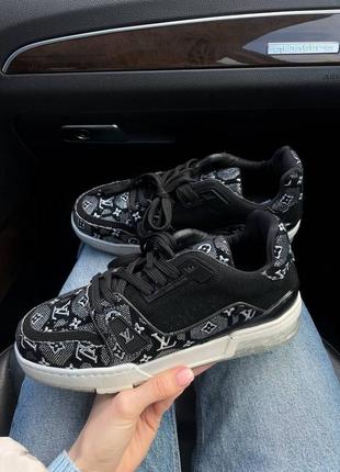 Кроссовки louis vuitton lv trainer black