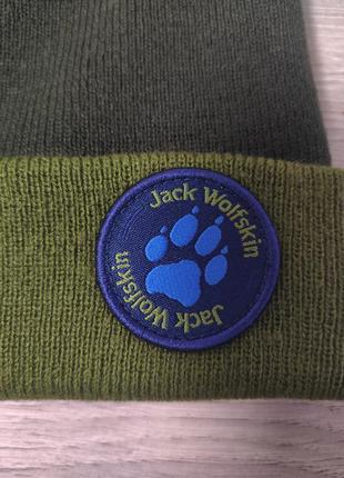 Оригинальная брендовая шапка цвета хаки jack wolfskin размер м2 фото