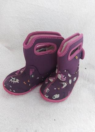 Сапоги ботинки bogs 21p фиолетовые