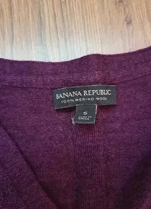 Свитер banana republic, шерсть мериноса 100%, размер s.