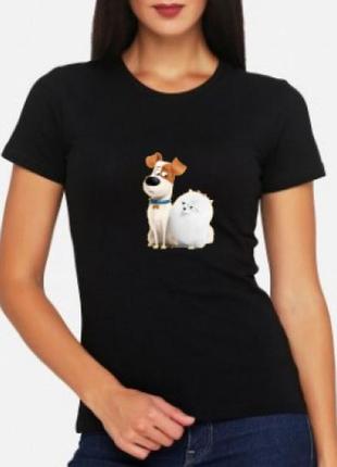 Жіноча футболка з собачками