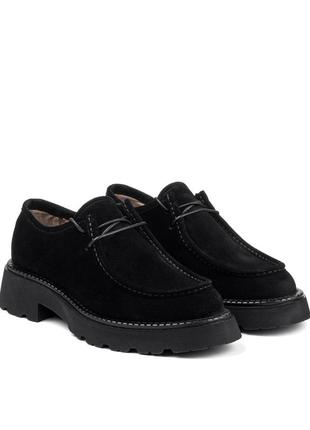 Туфли женские черные замшевые 1089тz