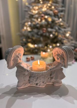 Парочка-кашпо, идеальный декор для твоего дома 😍✨   рождественский ангел. подсвечник. ангелочек.4 фото