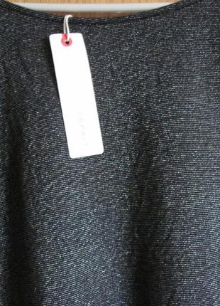 Новая серая стрейч. блузка с люрексом "esprit" р.l9 фото