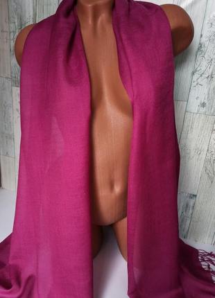 Нежный мягкий шарф из шeрсти и вискозы от бренда john lewis6 фото