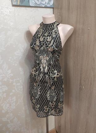 Сукня в стилі барокко в обтяжку4 фото