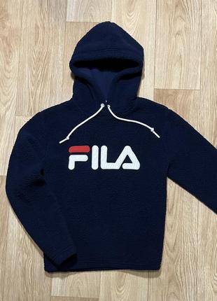 Женская кофта fila teddy толстовка флиска тедди худи