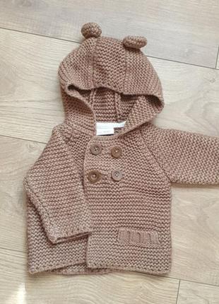 Кофта вязаная next 3-6 мес