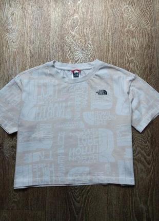 Женский монограммный топ футболка свитшот худи the north face размер xs-s