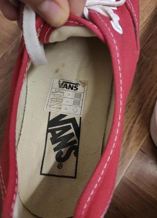 Красные кеды vans3 фото