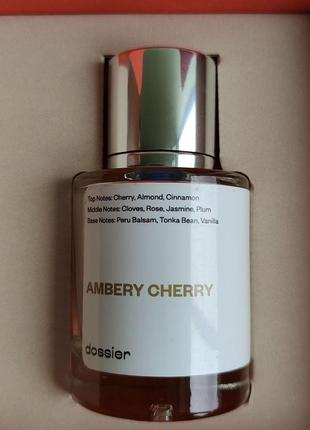 Парфюмированная вода унисекс dossier ambery cherry вдохновлена tom ford's lost cherry1 фото