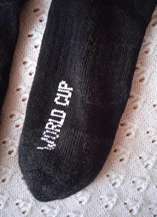 Термо гольфи world cup 46-48 з мериносової вовни високі лижні шкарпетки шерстяні махрові носки шерсть мериноса2 фото
