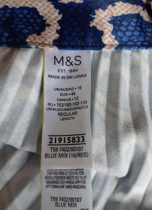 Красивая юбка миди плиссе, плиссированная в принт marks & spencer9 фото