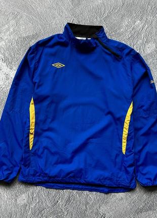 Дуже крутий, оригінальний анорак umbro windbreaker blue з замком