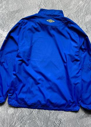 Очень крутой, оригинальный анорак umbro windbreaker blue с замком5 фото