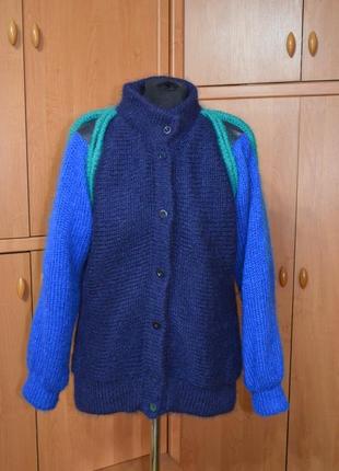 Винтажный шерстяной кардиган, свитер из мохера millers1 фото