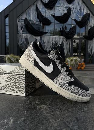 Air jordan 1 black cement nike найк джордан оригинал