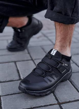 Мужские термо кроссовки salomon457x termo black2 фото