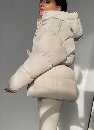 Жіноча зимова куртка балонова,пуховик,пуффер,пуфер,женская зимняя балоновая куртка ,пуховик,тёплая куртка,тепла куртка4 фото