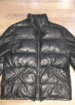 Bogner xl-xxl 52 кожаный пуховик оригинал зимняя куртка