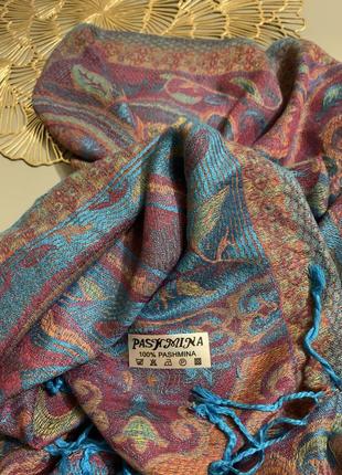 Красивая натуральная pashmina шаль платок5 фото