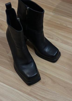 Ботинки кожаные ботильоны черевики